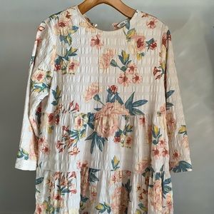 Rosy long sleeved dress